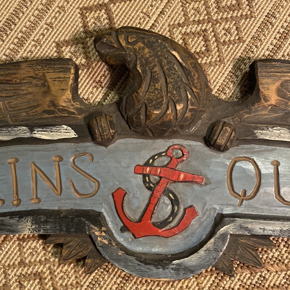 Capitan’s Quarters Nautical Lightweight Wood Sign - Picture 4 of 11